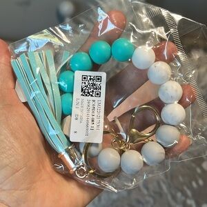 Expandable Key Chain Bracelet New Bangle Wristlet